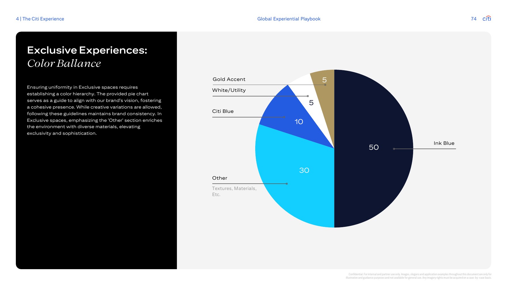 Exclusive experiences: color balance